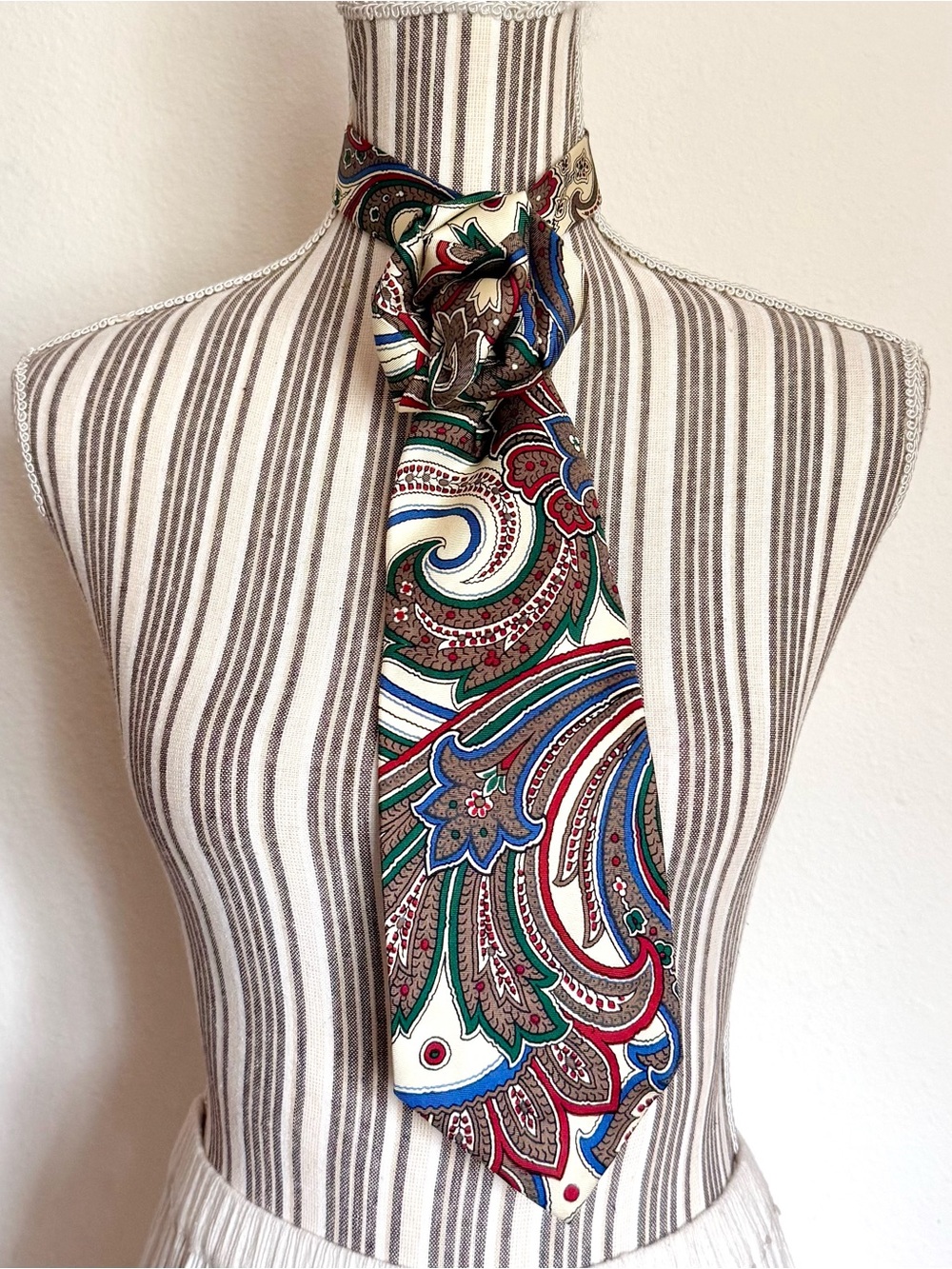 Vintage Y2K Polo Ralph Lauren Paisley Silk Tie Designer Necktie Preppy Ivy